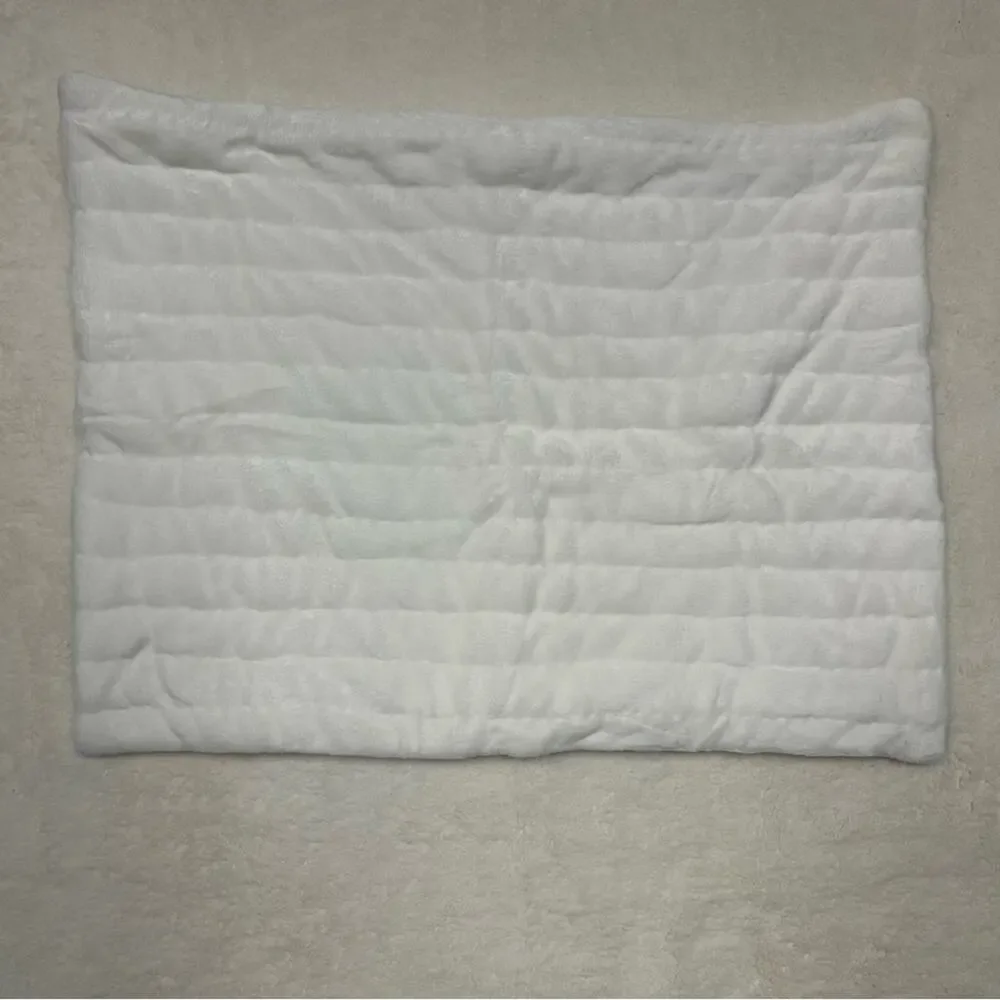 Pottery Barn Kids Cloud Pickstitch Pillow Sham Cover Ivory White Standard NEW